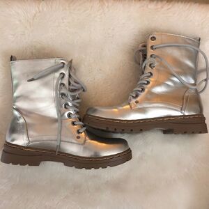 New Laundry silver boots . Super cute .